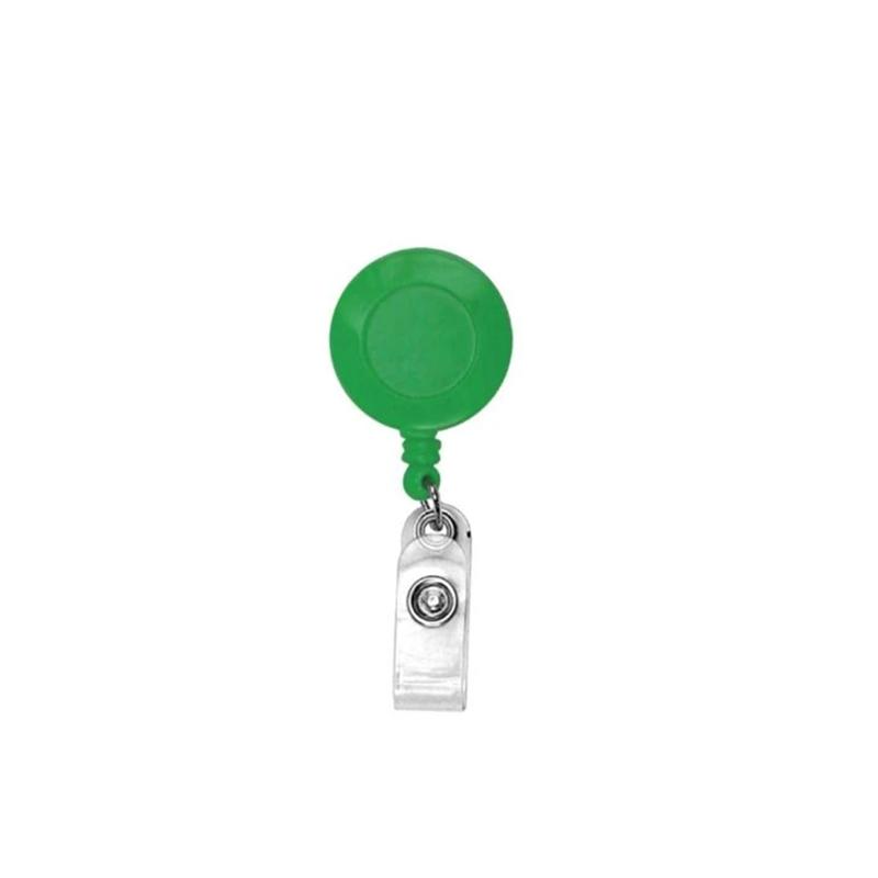 Green Small Dial Plastic Reel Badge